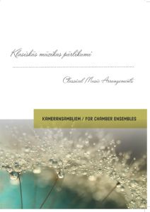 Klasiskās mūzikas pārlikumi kameransambļiem