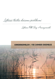 Latviešu tautas dziesmu pārlikumi kameransambļiem