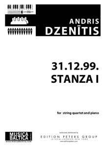 31.12.99. Stanza I