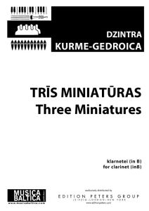 Trīs miniatūras