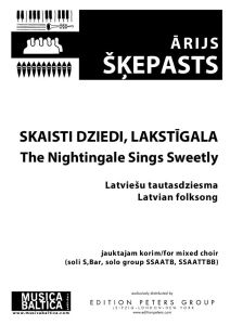 Skaisti dziedi lakstīgala