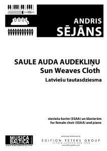 Saule auda audekliņu