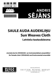 Saule auda audekliņu