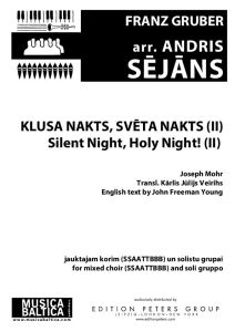 Klusa nakts, svēta nakts (II)