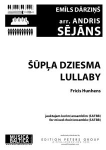 Šūpļa dziesma