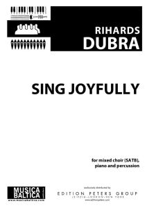 Sing Joyfully