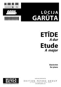 Etīde A dur