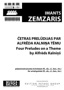 Četras prelūdijas par Alfrēda Kalniņa tēmu