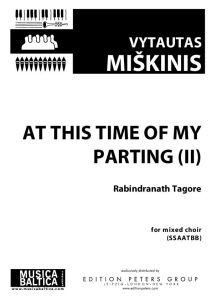At this Time of My Parting (II)