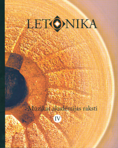 Mūzikas akadēmijas raksti IV