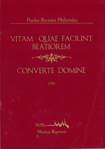 Vitam Quae Faciunt Beatiorem; Convirte Domine