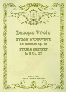 Stīgu kvartets sol mažorā op. 27