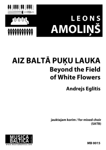 Aiz baltā puķu lauka