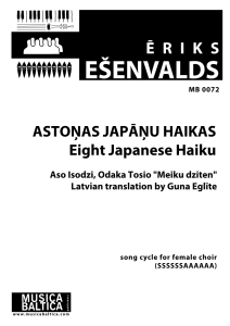 Astoņas japāņu haikas