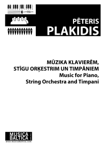 Mūzika klavierēm, stīgu orķestrim un timpāniem