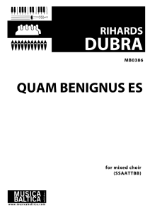 Quam benignus es
