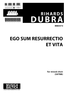 Ego sum resurrectio et vita