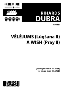 Vēlējums (Lūgšana II)