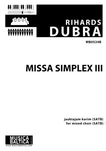 Missa simplex III