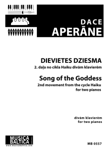 Dievietes dziesma