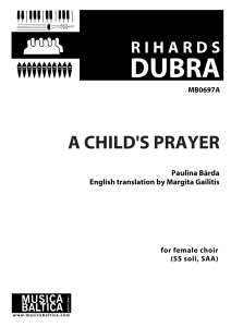 A Child's Prayer