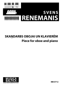 Skaņdarbs obojai un klavierēm