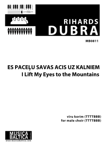 Es paceļu savas acis uz kalniem