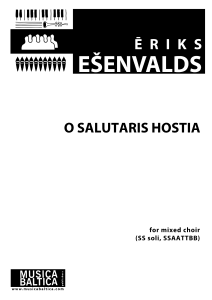 O Salutaris Hostia