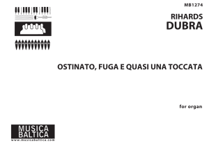Ostinato, Fuga e quasi una Toccata