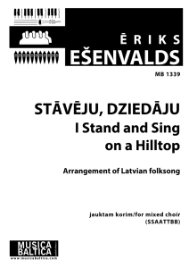 Stāvēju, dziedāju