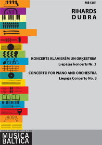 Koncerts klavierēm un orķestrim. Liepājas koncerts no. 3