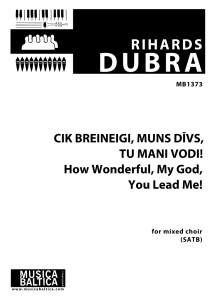 Cik breineigi, muns Dīvs, Tu mani vodi!