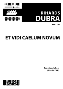 Et vidi caelum novum