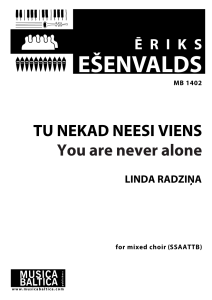 Tu nekad neesi viens