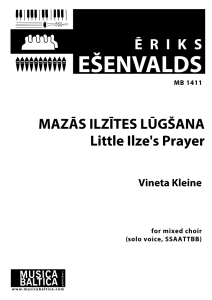 Mazās Ilzītes lūgšana