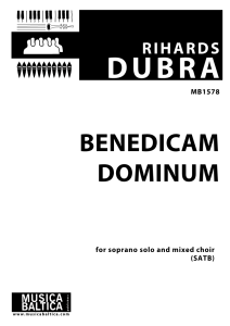 Benedicam Dominum