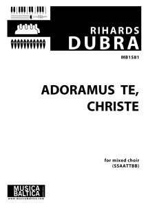 Adoramus Te, Christe