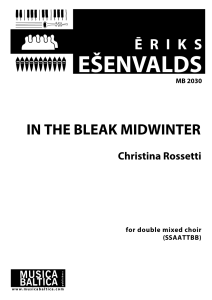 In the Bleak Midwinter