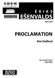 Proclamation
