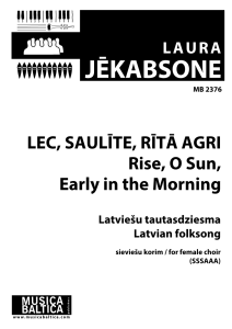 Lec saulīte rītā agri