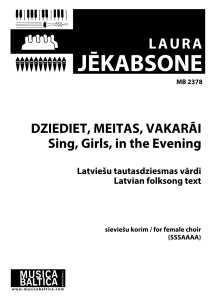 Dziediet, meitas, vakarāi