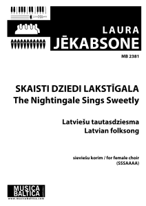Skaisti dziedi lakstīgala