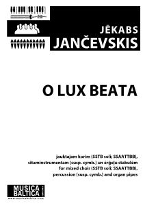 O Lux Beata
