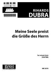 Meine Seele preist die Größe des Herrn