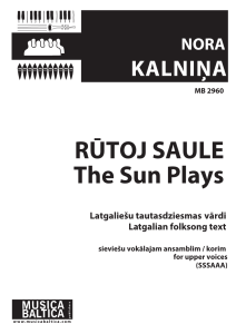 Rūtoj saule
