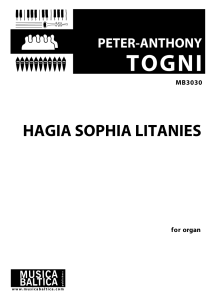 Hagia Sophia Litanies