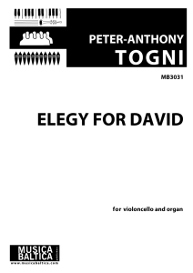 Elegy for David