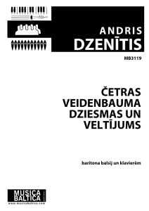 Četras Veidenbauma dziesmas un veltījums