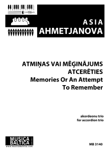 Atmiņas vai mēģinājums atcerēties