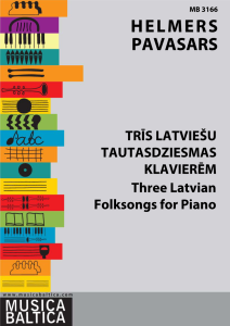Trīs latviešu tautasdziesmas klavierēm